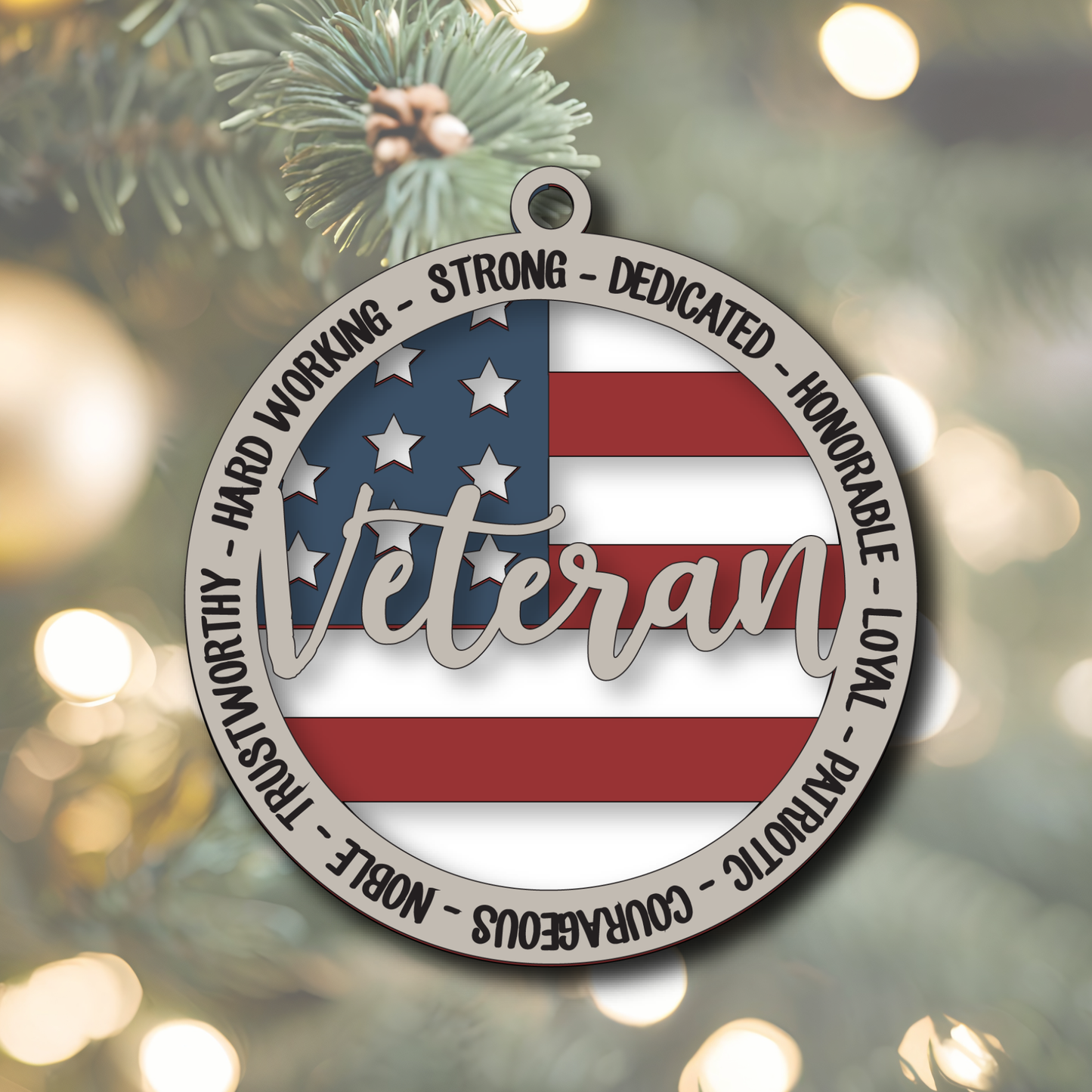 Veteran Christmas Ornament — Military Appreciation Gift