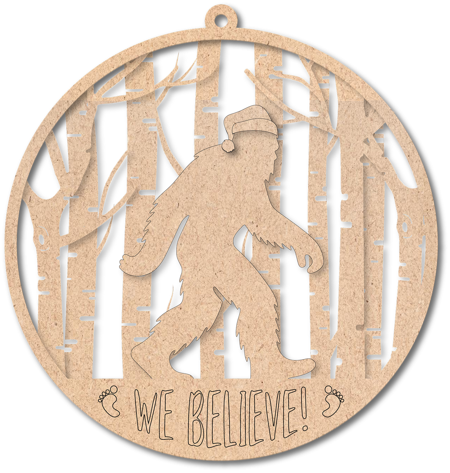 Big Foot Unfinished Ornament Kit