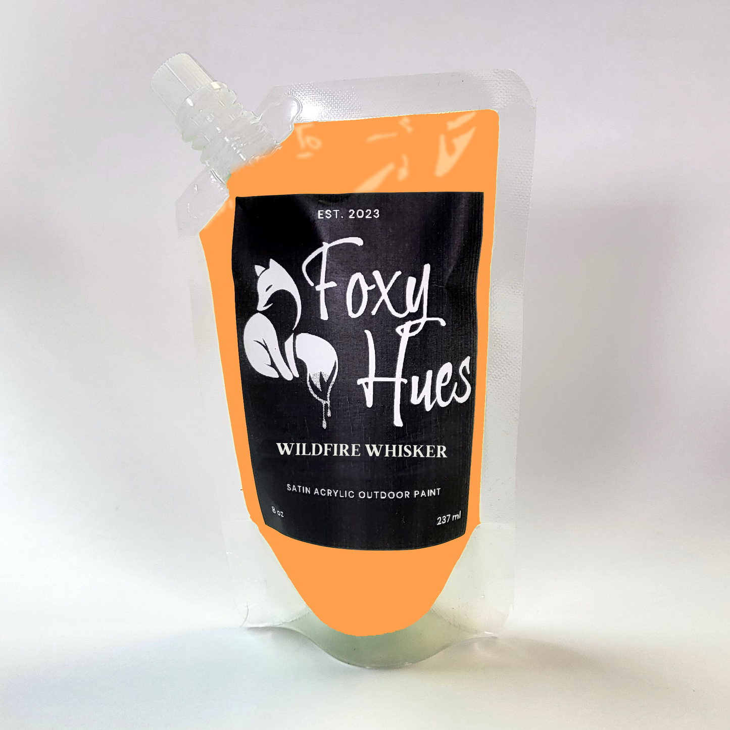 Foxy Hues Wildfire Whisker paint pouch on a white background