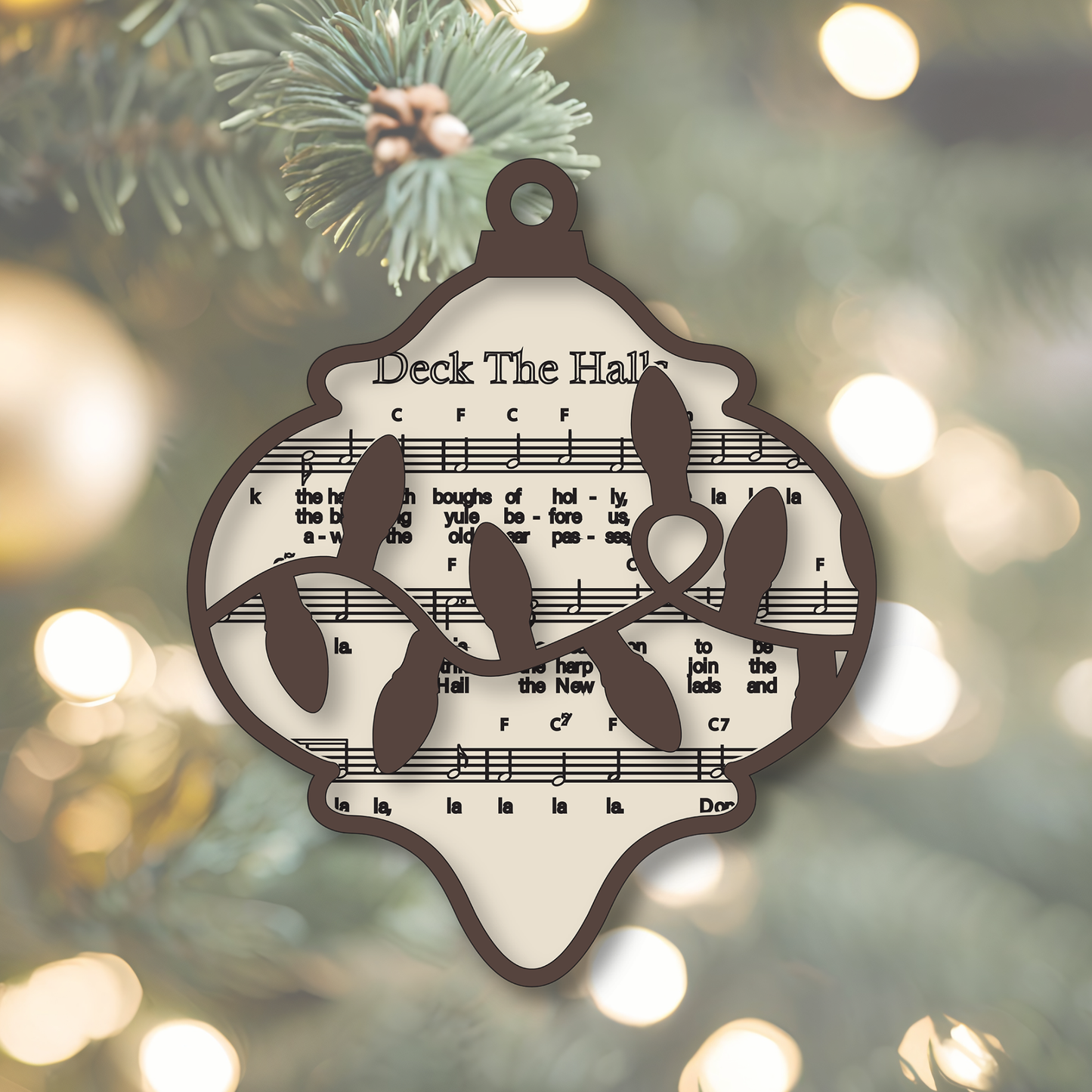 Deck The Halls Music Ornament