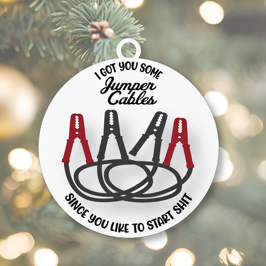 Jumper Cables Ornament