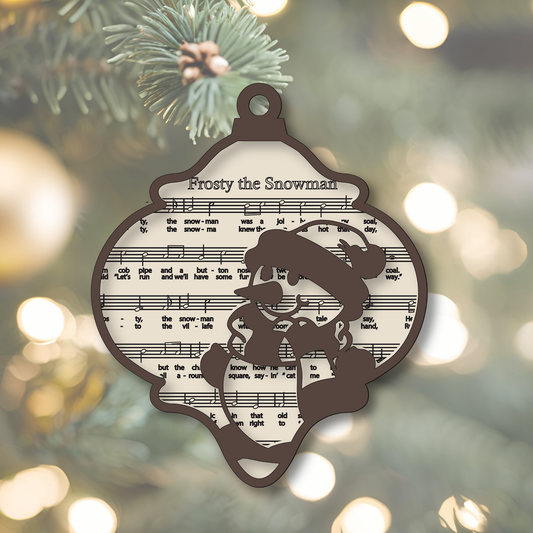 Frosty The Snowman Music Ornament