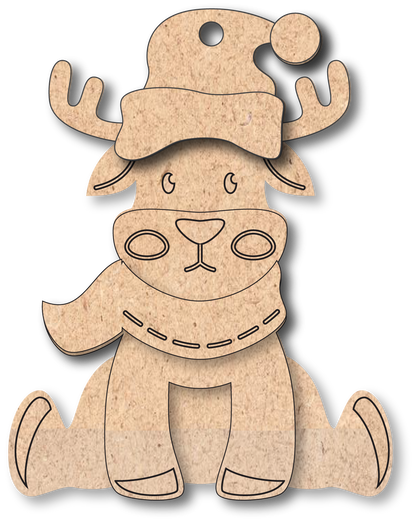 Reindeer Unfinished Ornament Kit