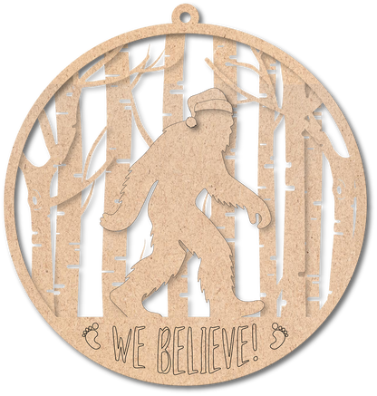 Big Foot Unfinished Ornament Kit