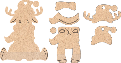 Reindeer Unfinished Ornament Kit