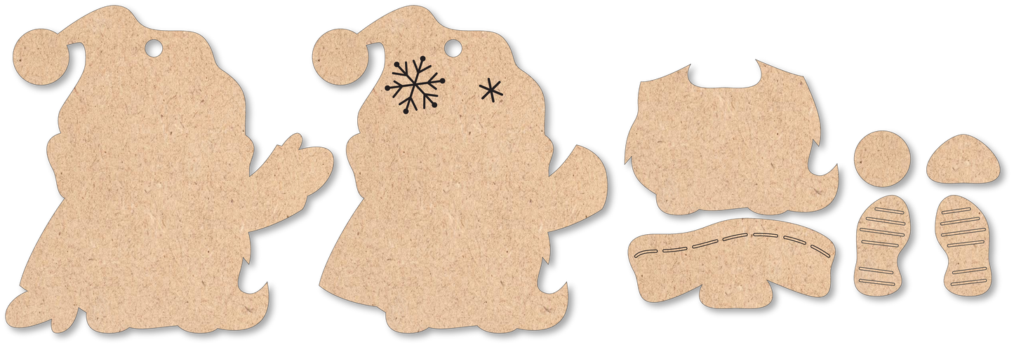 Gnome Unfinished Ornament Kit