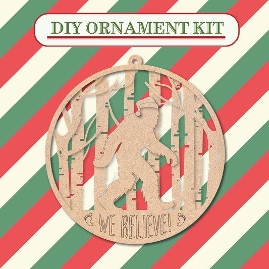 Big Foot Unfinished Ornament Kit