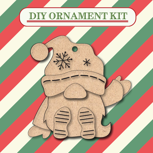Gnome Unfinished Ornament Kit