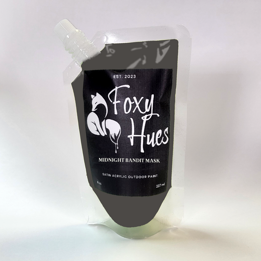 Foxy Hues Midnight Bandit Mask packaging on a white background