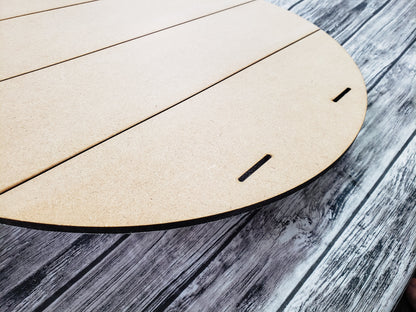 Wooden circular object on a wooden surface
